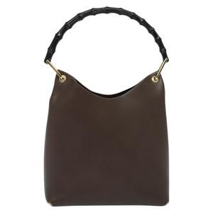 Gucci Bamboo Brown Leather shoulder